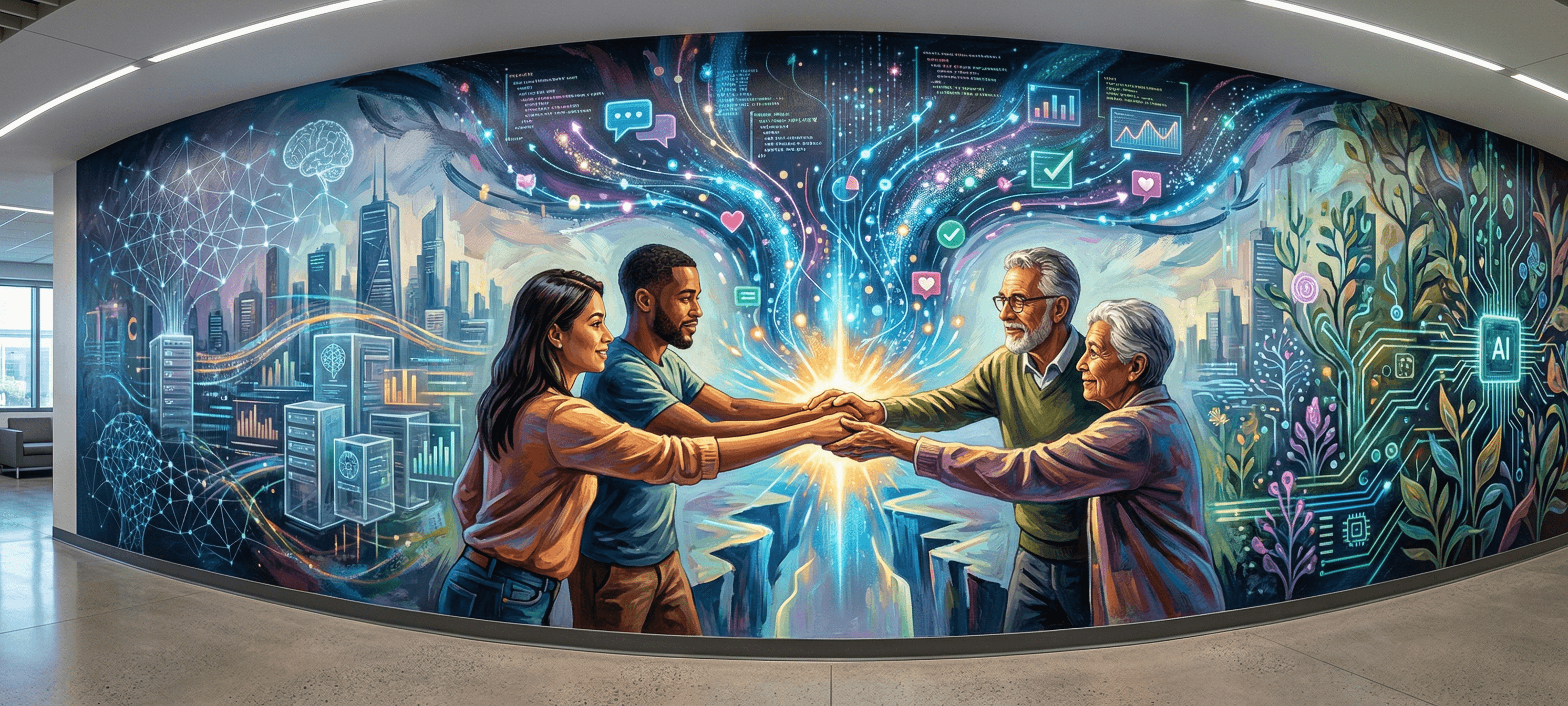 Community and connectivity wall art